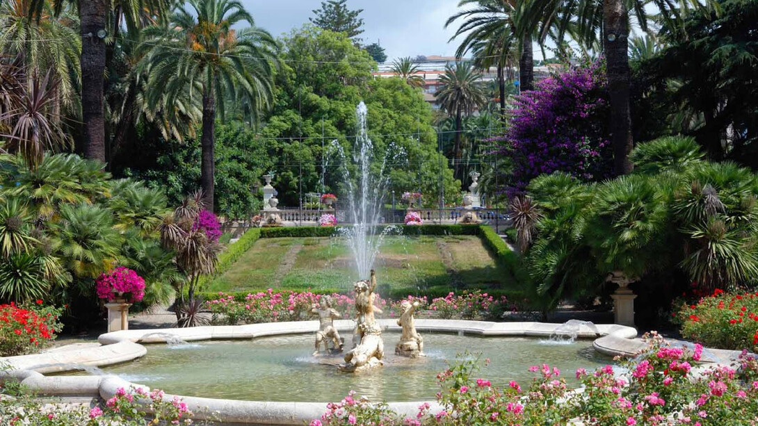 La fontana del parco di Villa Ormond a Sanremo