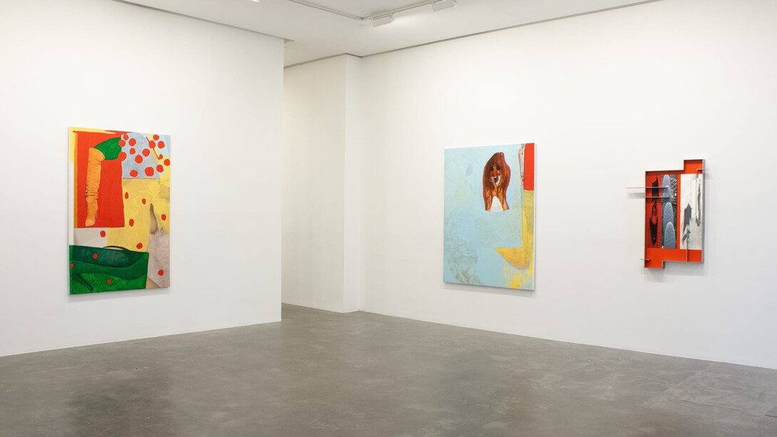 Various artists, The boys club (redacted), exhibition view. Courtesy of Susan Inglett Gallery