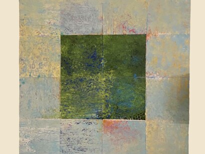 Another paining by Pierre Moreno, photo by Cesar Chelala