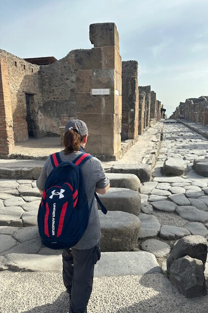 Brenda Lee Bohen in Pompeii, Italy