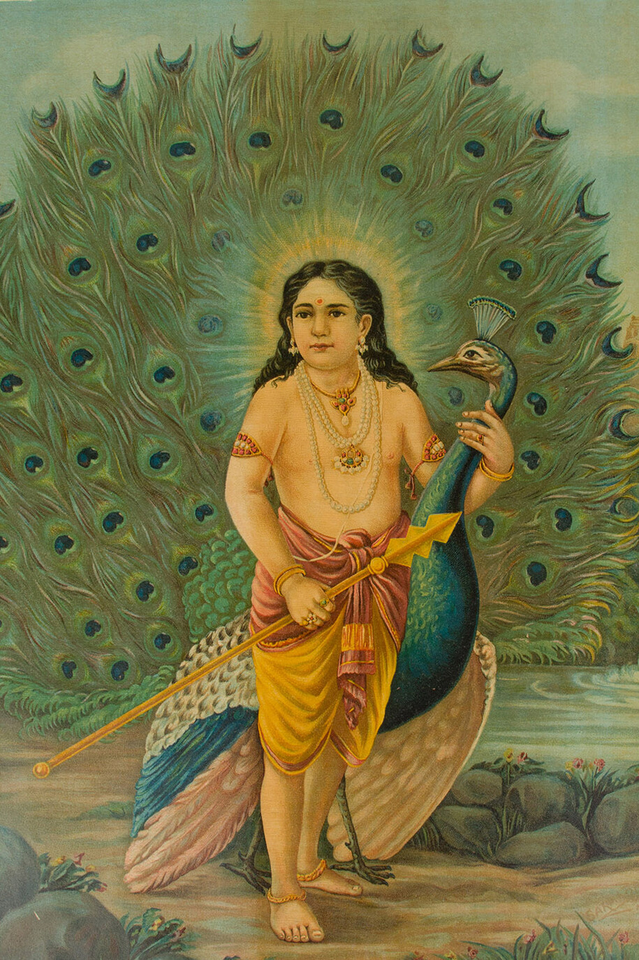 Balaskandha
India, 1920–30 Lithograph with varnish Image: 19 3/8 × 13 7/8 in. (49.2 × 35.2 cm) Sheet: 20 × 14 in. (50.8 × 35.6 cm) Purchase, Gift of Mrs. William J. Calhoun, by exchange, 2013
Photo: Courtesy of The Metropolitan Museum of Art
