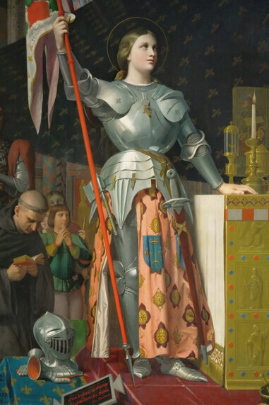Jean-Auguste-Dominique Ingres Jeanne d’Arc at the Corronation of Charles VII (1854)