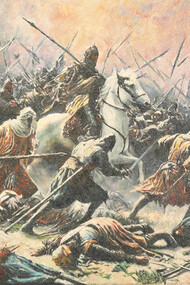 Roberto Ferrández, su obra galardonada: "El Cid y la gran batalla de Cuarte" 