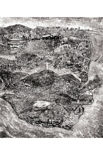 Diorama Map Rio de Janeiro, 2011 © Sohei Nishino, Courtesy Michael Hoppen Gallery 