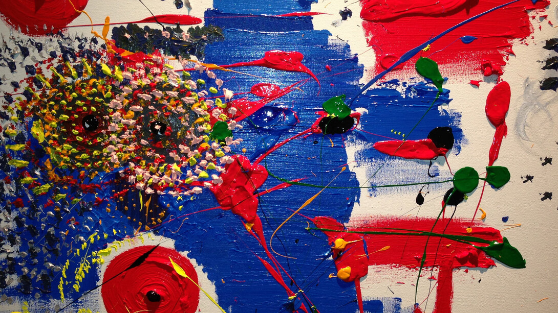 Idiosyncratic Expressions, Untitled 2, Nico Solis, Acrylic on Canvas, 18 x 24
