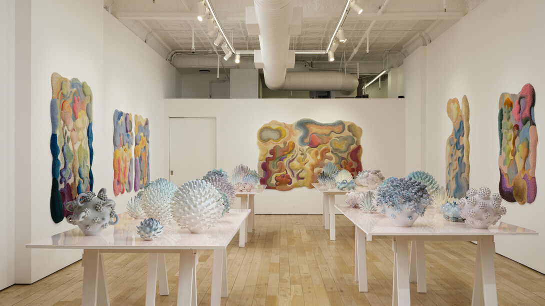 Camilla Iliefski, Shimmering real: perception and the spaces between, exhibition view. Courtesy of HB381 Gallery