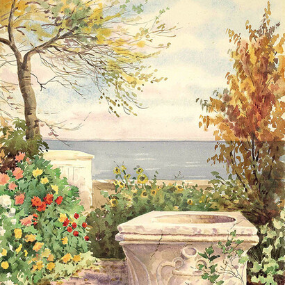 Watercolors by the Grand Duchess Olga Alexandrovna Romanova. Courtesy of New Tretyakov Gallery
