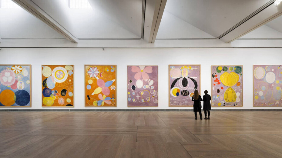 Hilma af Klint. The beyond, exhibition view. Courtesy of The National Museum of Modern Art