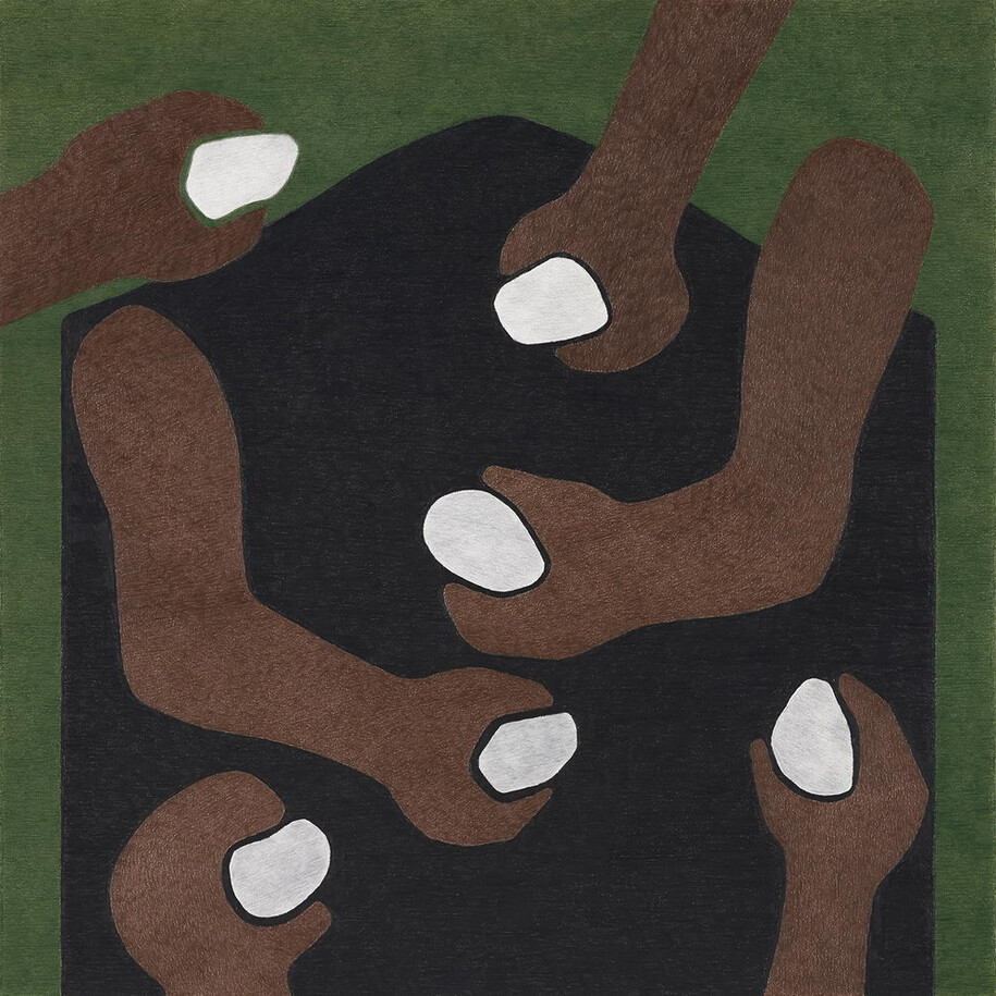 Yannis Kondaratos, Untitled, 2014, color pencil on paper, 71 x 71 cm