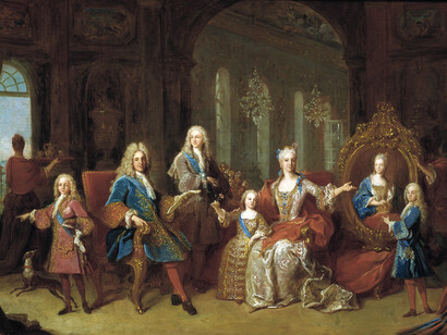 "La familia de Felipe V" (1723), de Jean Ranc: apenas unos años antes, el Decreto de Nueva Planta de Cataluña convertía al principado en una provincia del nuevo Estado 