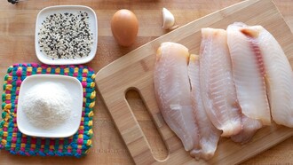 Filetes de pescado listos para cocinar