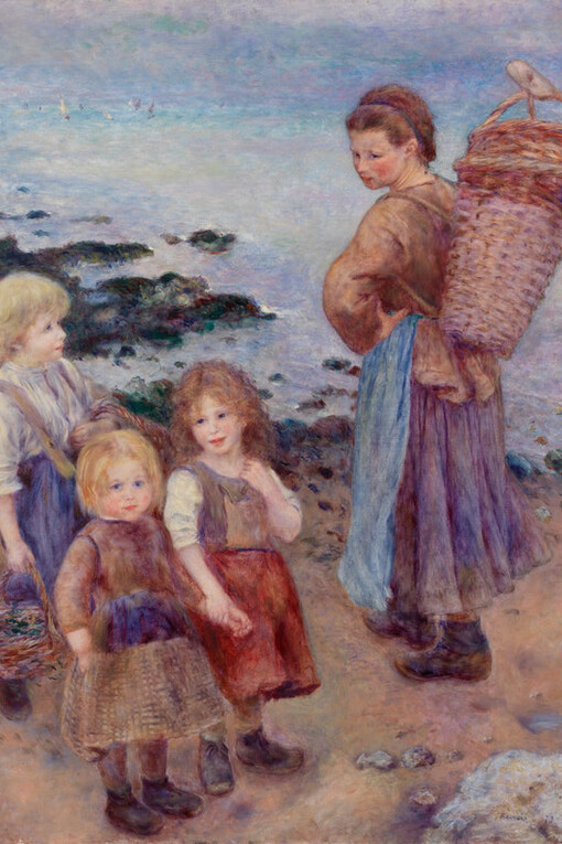 Pierre-Auguste Renoir. Mussel-Fishers at Berneval (Pêcheuses de moules à Berneval, côte normand). 1879. BF989. Photo © 2017 The Barnes Foundation