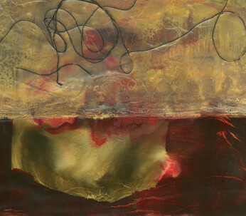 Steven DaLuz, Erwartungsvoll, 2008, Enkaustik, 30,5 x 22,8 cm
