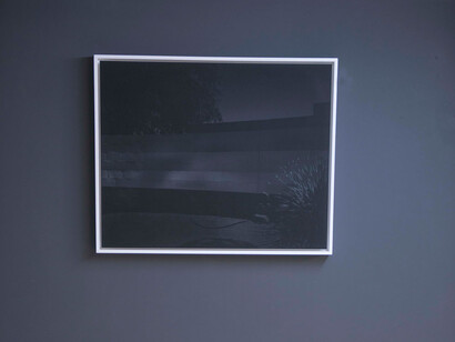 Jean-Claude Pondevie / Untitled, (cal14jcp-040). 2014, Pigment print on Hahnemülhe cotton paper on aluminium, wood frame. 57 x 71 cm