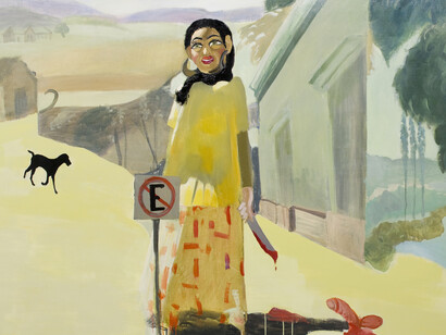 Alida Cervantes, Horizonte En Cálma, 2011 Oil on wood panel, 152.4x213.4cm © Alida Cervantes, 2011 Image. Courtesy of the Saatchi Gallery,Londo