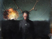 Sanjin Cosabic, Jérémy - le sixième Secret (detail), 2015, Huile, peinture UV invisible, peinture phosphorescente PHU2K et peinture thermochromique sur toile, 162 x 130 cm, Collection particulière, Courtesy de l’artiste