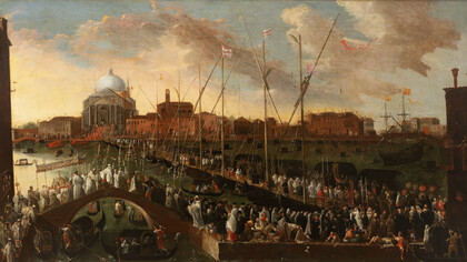 Joseph Heintz il Giovane, La processione del Redentore, Venezia, Museo Correr, inv. cl. I n. 2058. Cortesía de la Fundación Giorgio Cini