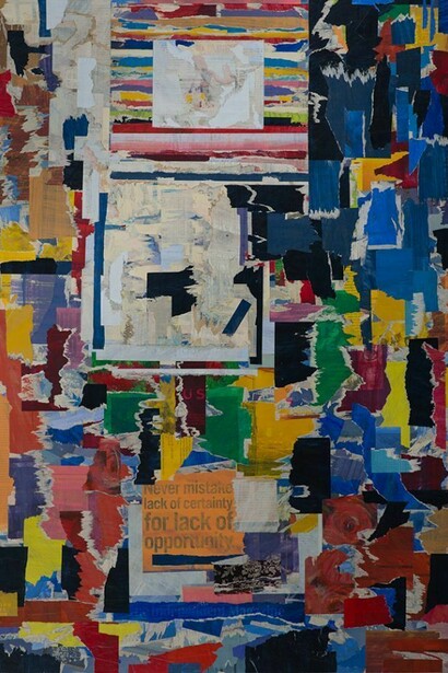 Tom Pike, Revelation, 90 x 63.5 cm, acrylic on board and collage