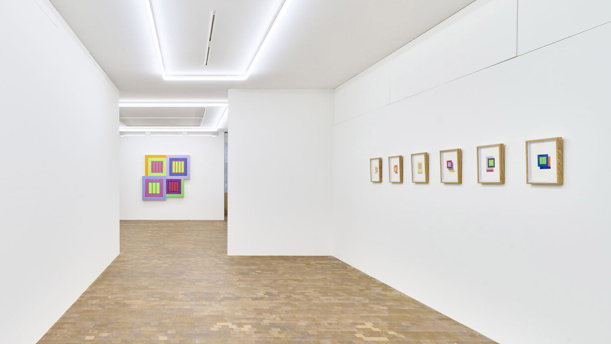 Peter Halley, Parable, vue de l'exposition. Avec l'aimable autorisation de la Galerie Ceysson and Bénétière