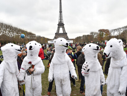 Demonstration during Paris 2015 Climate Summit