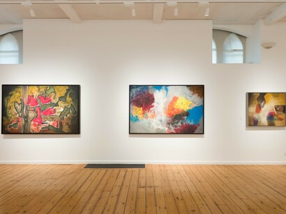 Aubrey Williams, Elemental force, exhibition view. Courtesy of October Gallery