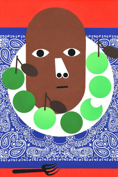 Nina Chanel Abney, Humble gifts #15, 2024. Courtesy of Jeffrey Deitch Gallery