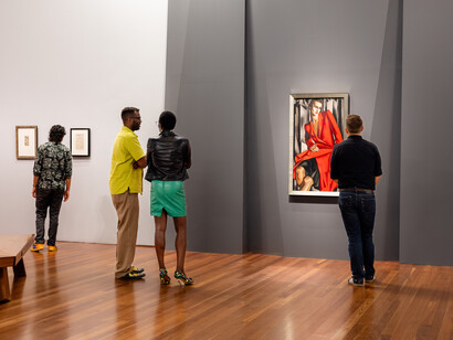 Tamara de Lempicka, exhibition view. Courtesy of Fine Arts Museums