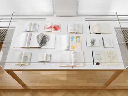 Katharina Grosse, High noon lumen, exhibition view. Courtesy of Galerie Max Hetzler