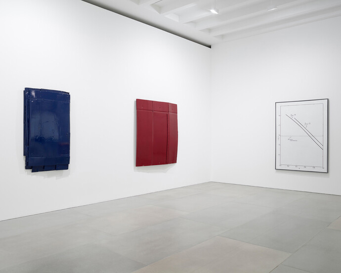 Bernar Venet, Exhibition view. Courtesy of Blain Southern 
