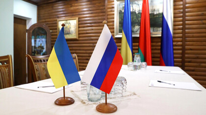Russian-Ukrainian peace talks in Belarus in March 2022 