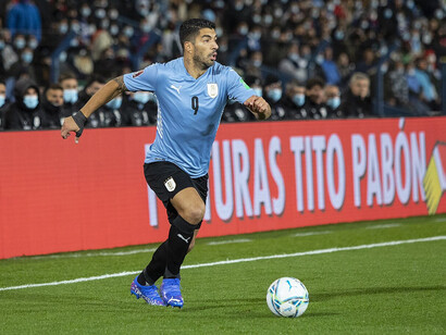 Luis Suárez en el Gran Parque Central, 1 de mayo de 2022