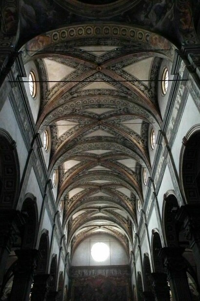 Les plafonds voûtés de le Monastère de Saint Jean Evangéliste