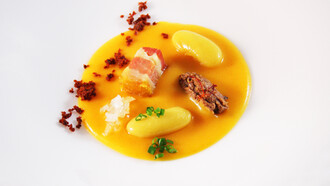 Fabada del Restaurante El Retiro, de Pancar-Llanes (Asturias). Cocina típica asturiana con toques de autor