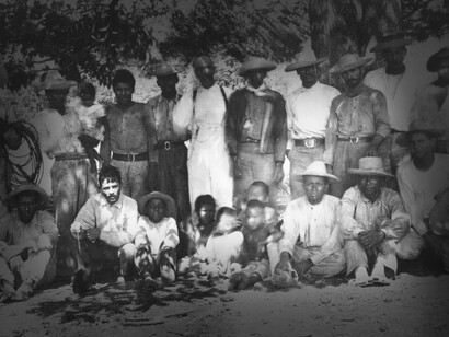 Un grupo de sabaneros, en 1908, en Guanacaste, Costa Rica. Foto: Walter Lehmann
