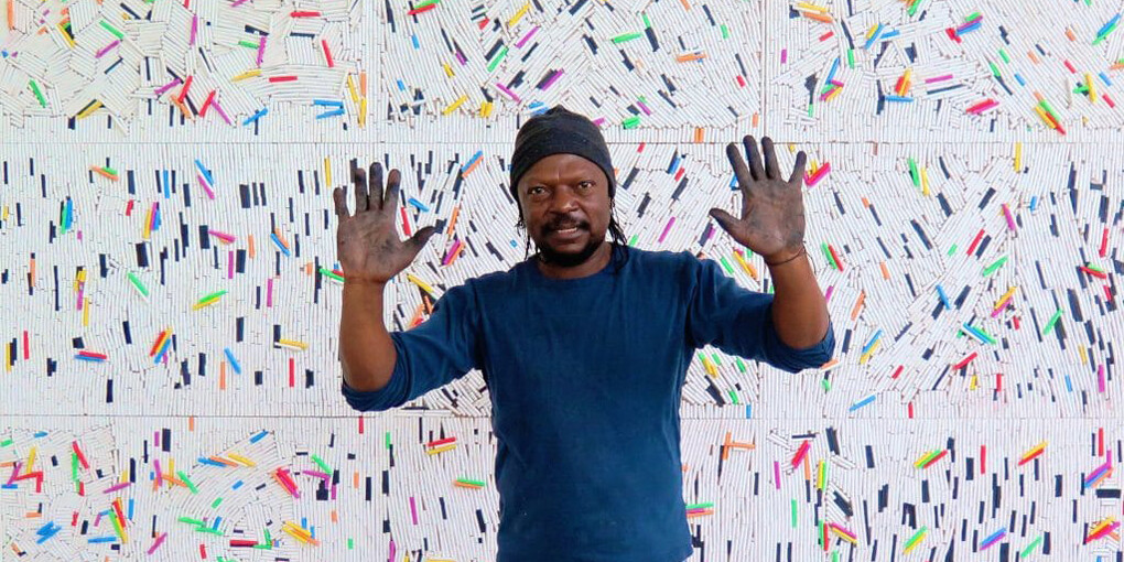 Pascale Marthine Tayou. Courtesy of Galleria Bottegantica