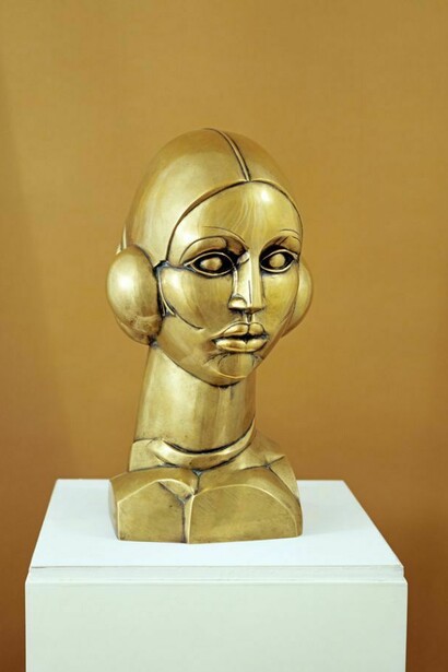 John Duncan Fergusson, Eástre (Hymn to the Sun), 1924 (cast 1971), Brass: 41.80 x 22.00 x 22.50 cm, Scottish National Gallery of Modern Art