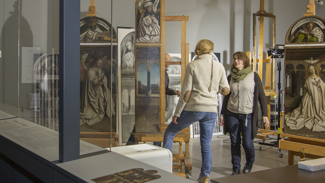 Restoration of the Ghent Altarpiece. Courtesy of Musée des Beaux-Arts de Gand