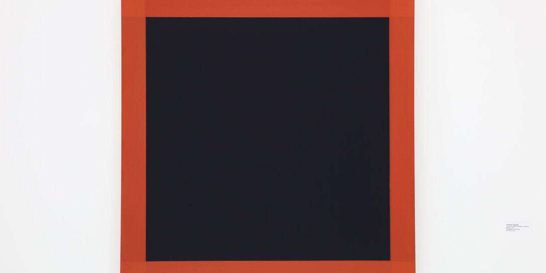 Winston Roeth, Havana Moon, 2005, pigmenti Kremer e dispersione di poliuretano, cm 76x76. Ph Bruno Bani. Courtesy Osart Gallery, Milano