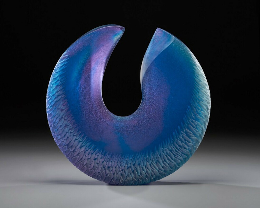 Alex Gabriel Bernstein, Neo nix, 2023, Cast and cut glass, 20x20x4 inches