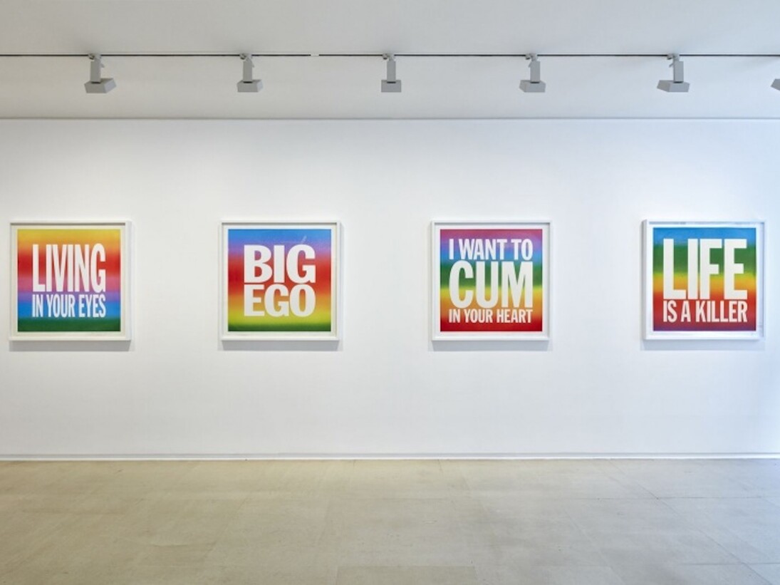 John Giorno, Exhibition view. Courtesy of Cahiers d’Art