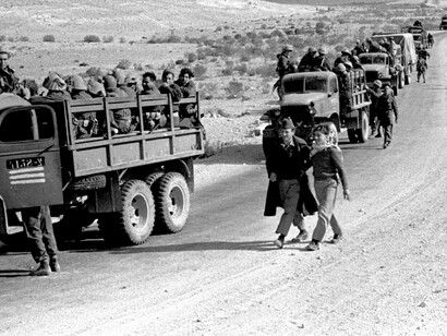 Movilización de soldados israelíes durante la guerra de 1948