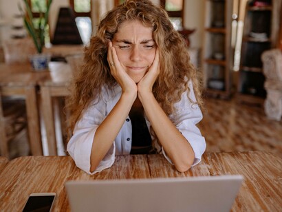 A frustrated millennial after not receiving the recognition they thought they deserved