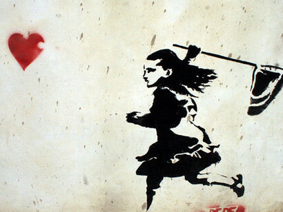 Los corazones no son fáciles de cazar, según visión de Bansky