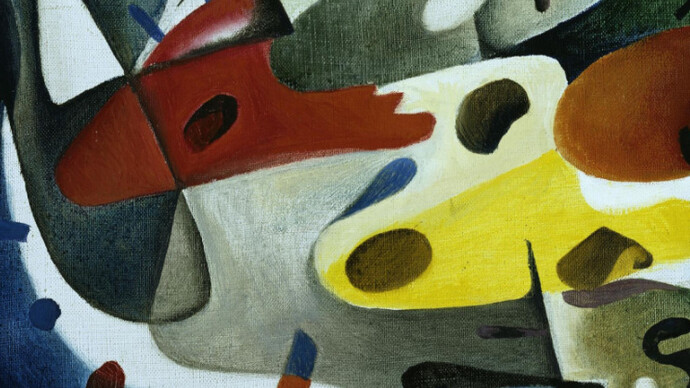 Georg Meistermann (1911–1990), Luftkampf, 1952