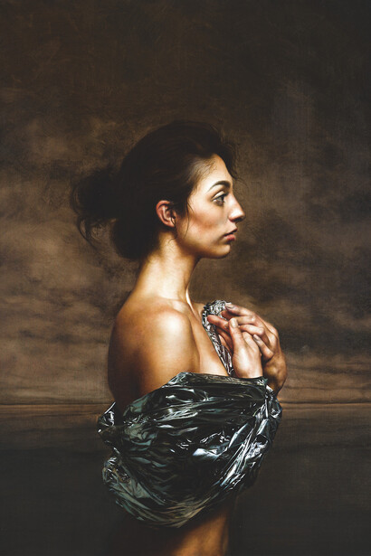 Mitch Griffiths, Earthling, 2015 Oil on canvas, 150 x 120 cm (59 x 47¼ in)