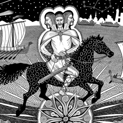 Marek Hapon, Triglav. Divinità tricefala legata alla totalità cosmica e ai tre livelli dell'universo