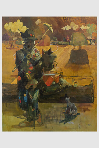 Joseph Olisaemeka Wilson, Wali's Farm, 2023. Courtesy of Derek Eller, NYC
