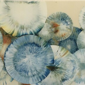 Jennifer Glover Riggs, Gaea No21, Acrylic on Wood, 30x15. Courtesy of Elisa
Contemporary Art