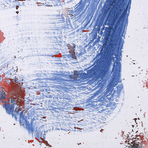 Ferran Gisbert, Sign (detail), Acryclic wall painting removed and transferred to canvas, 100 x 80 cm