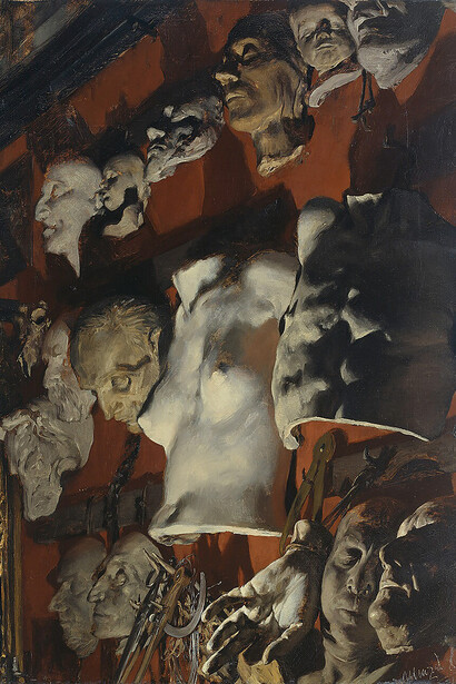 Adolph Menzel, Atelierwand, 1872. Mit freundlicher Genehmigung der Hamburger Kunsthalle